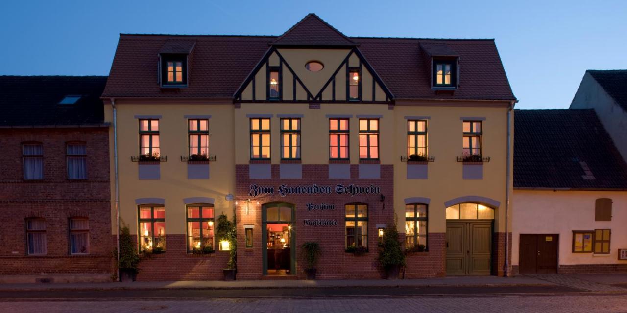 Gasthaus Und Pension "Zum Hauenden Schwein" Wörlitz Exteriér fotografie